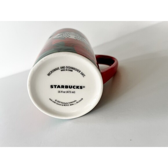 2020 Starbucks Poinsettia Christmas Mug 16 oz - Picture 6 of 6